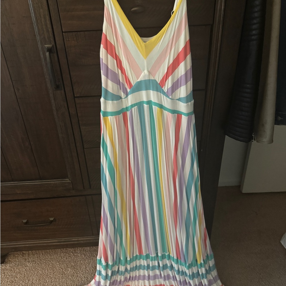 Torrid Pink and White Striped Top